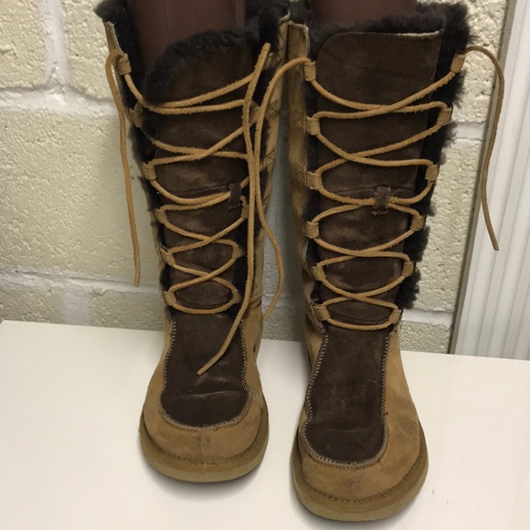 ugg tall lace up boots